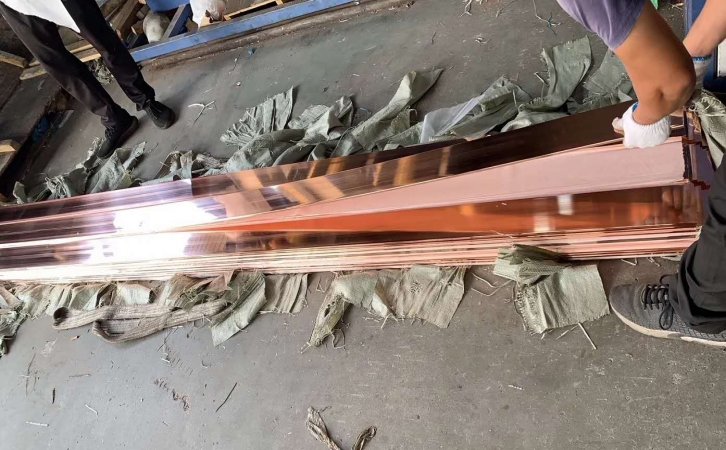 C1100母线紫铜排TMY接电母排上海高导电T2紫铜排材