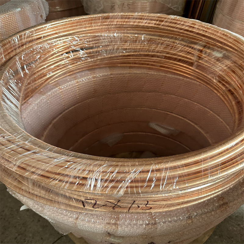T2紫铜管TP2软态紫铜管R410a空调制冷盘管直管